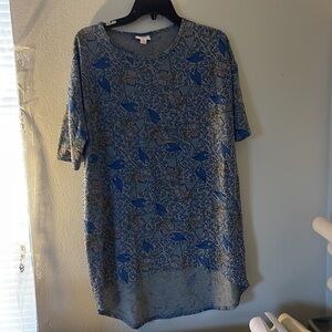 Extra small Disney LuLaRoe Irma little mermaid king triton high low tunic